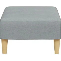 vidaXL Reposapiés de tela 77x55x31 cm Gris claro Hot