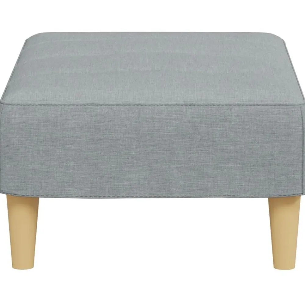vidaXL Reposapiés de tela 77x55x31 cm Gris claro Hot