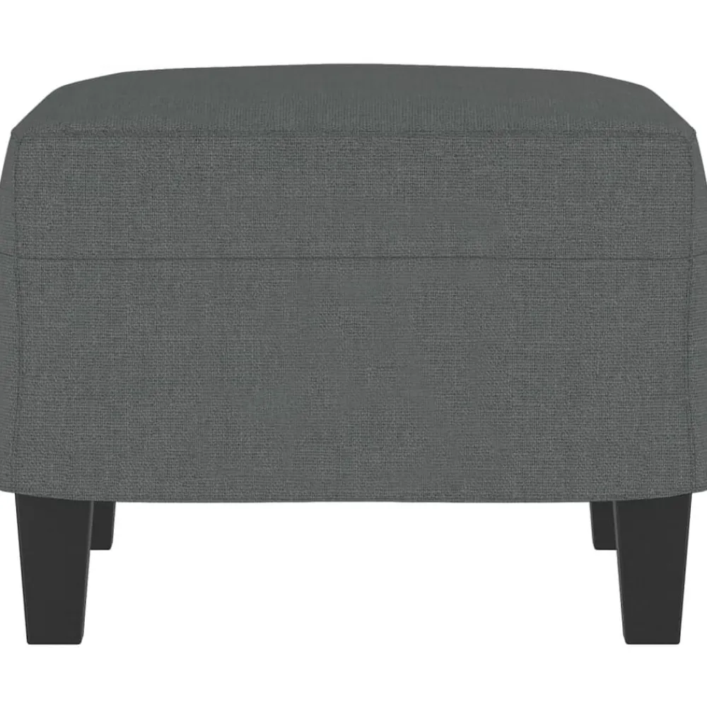 vidaXL Reposapiés de tela 60x50x41 cm Gris oscuro Best