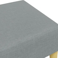 vidaXL Reposapiés de tela 77x55x31 cm Gris claro Best