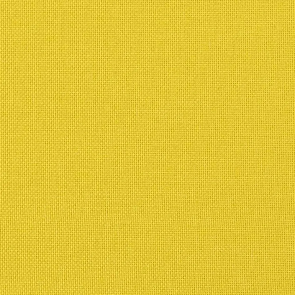 vidaXL Reposapiés de tela 60x50x41 cm Amarillo claro Online