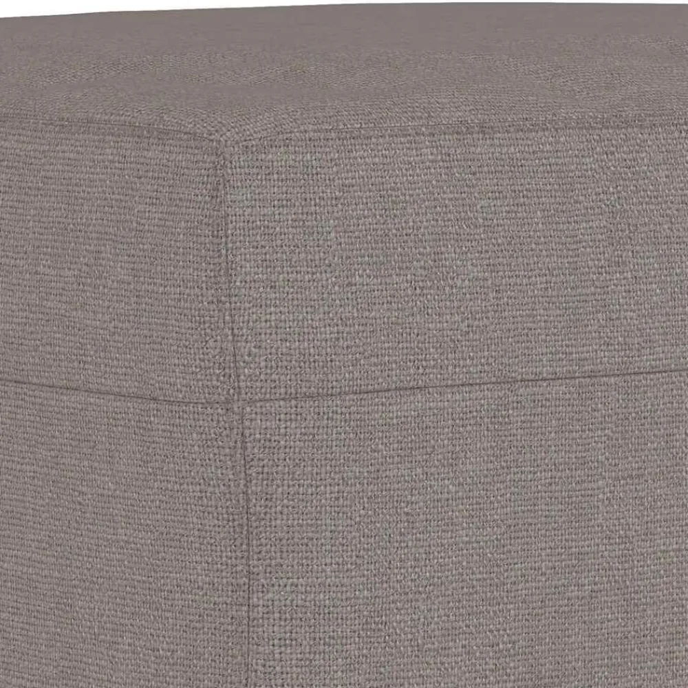 vidaXL Reposapiés de tela gris taupe 60x50x41 cm Taupé