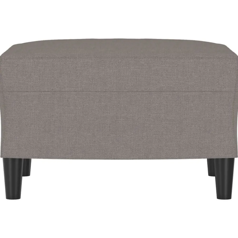 vidaXL Reposapiés de tela gris taupe 60x50x41 cm Taupé Best