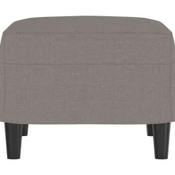 vidaXL Reposapiés de tela gris taupe 60x50x41 cm Taupé Best