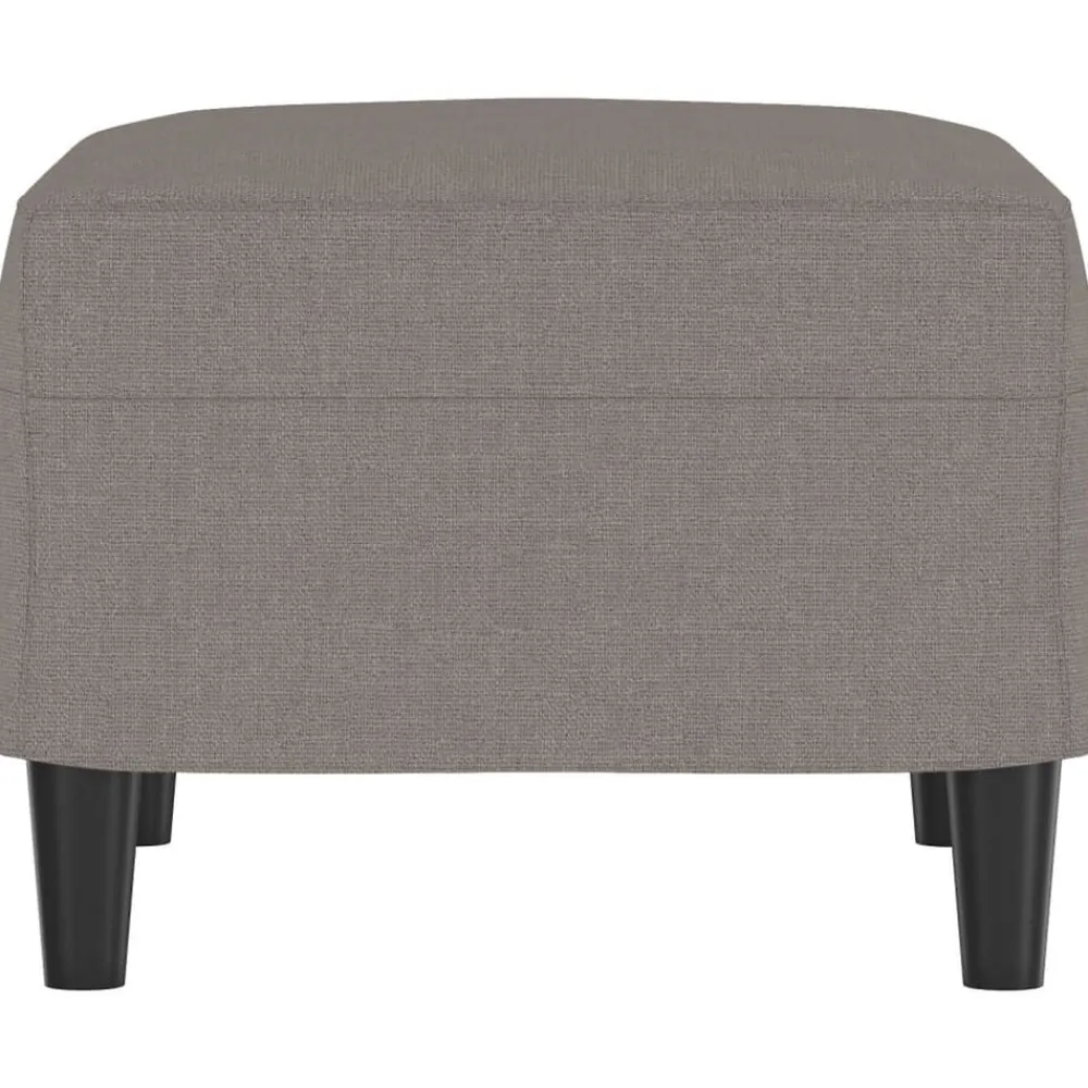 vidaXL Reposapiés de tela gris taupe 60x50x41 cm Taupé Best