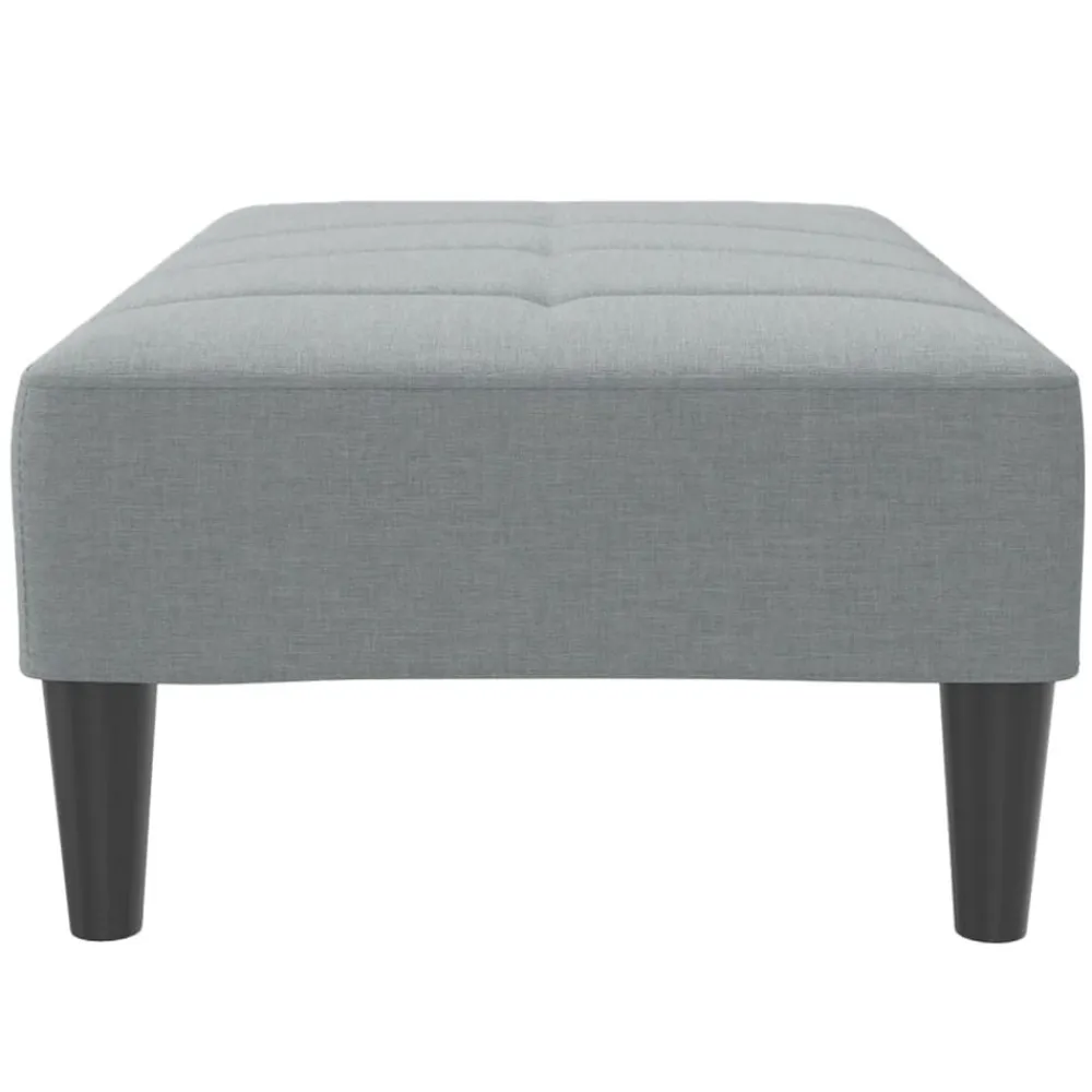 vidaXL Reposapiés de tela 77x55x31 cm Gris claro Online