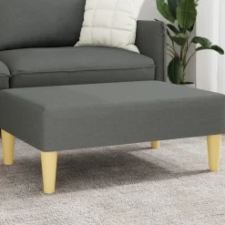vidaXL Otomanas-Reposapiés de tela 77x55x31 cm