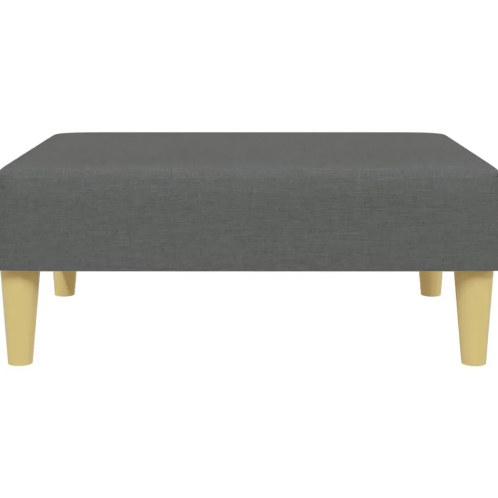 vidaXL Otomanas-Reposapiés de tela 77x55x31 cm