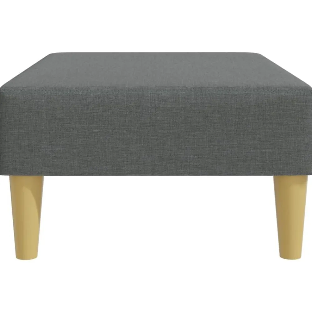 vidaXL Otomanas-Reposapiés de tela 77x55x31 cm