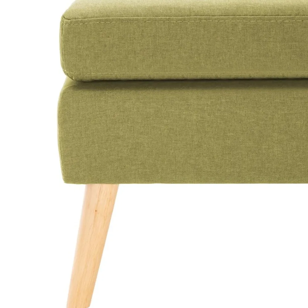 vidaXL Reposapiés de tela Verde Online