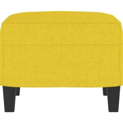 vidaXL Reposapiés de tela 60x50x41 cm Amarillo claro Sale