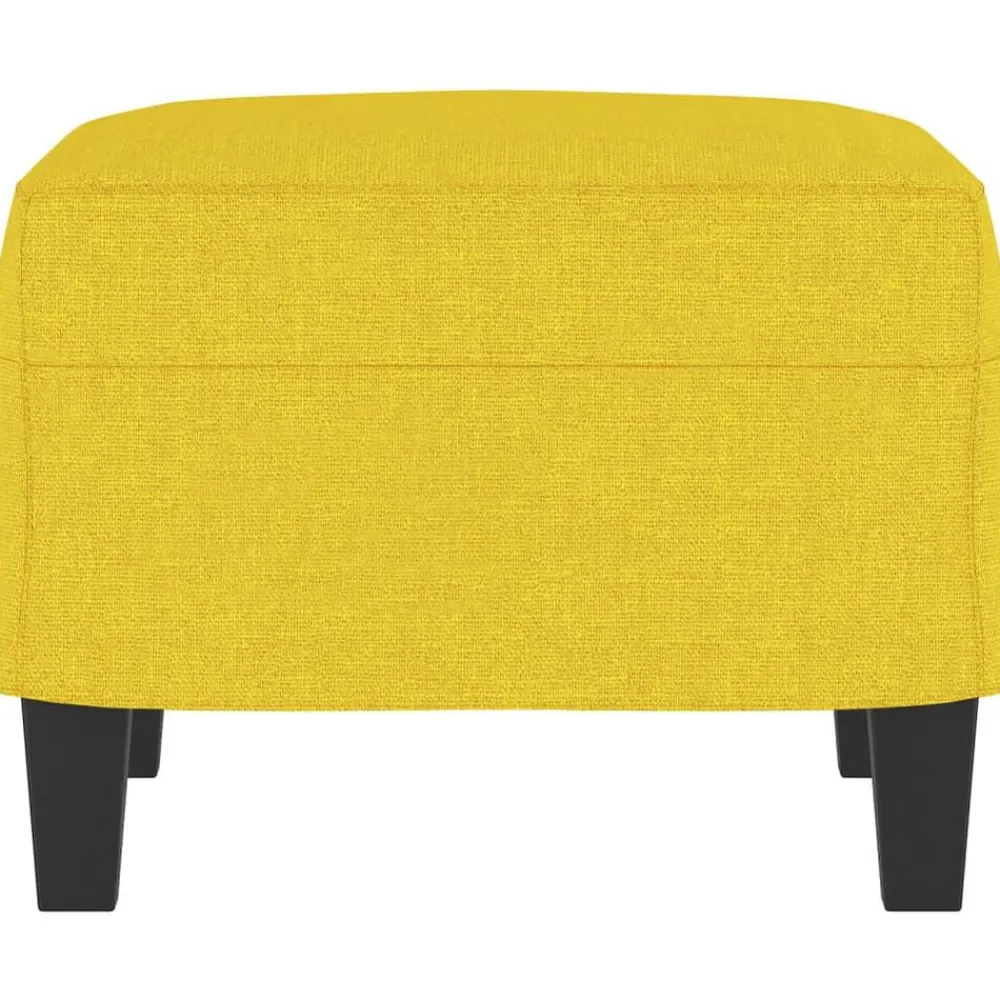 vidaXL Reposapiés de tela 60x50x41 cm Amarillo claro Sale
