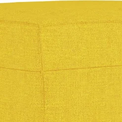 vidaXL Reposapiés de tela 60x50x41 cm Amarillo claro Sale