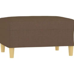 vidaXL Reposapiés de tela marrón 70x55x41 cm Marrón Outlet