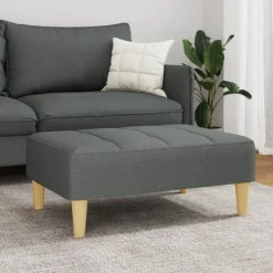 vidaXL Otomanas-Reposapiés de tela 77x55x31 cm
