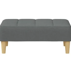vidaXL Otomanas-Reposapiés de tela 77x55x31 cm
