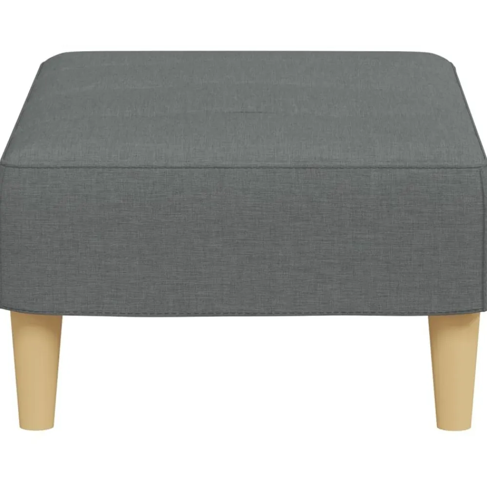 vidaXL Otomanas-Reposapiés de tela 77x55x31 cm
