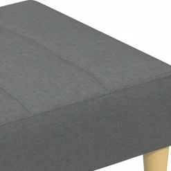 vidaXL Otomanas-Reposapiés de tela 77x55x31 cm