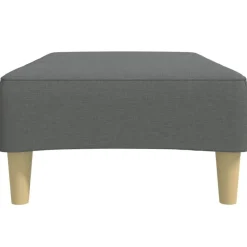 vidaXL Reposapiés de tela 77x55x31 cm Gris oscuro Online