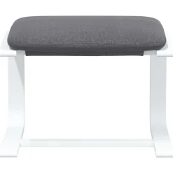 vidaXL Otomanas-Reposapiés de tela gris oscuro 51x41x40 cm