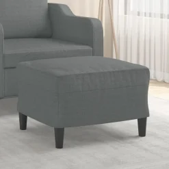 vidaXL Otomanas-Reposapiés de tela 60x50x41 cm