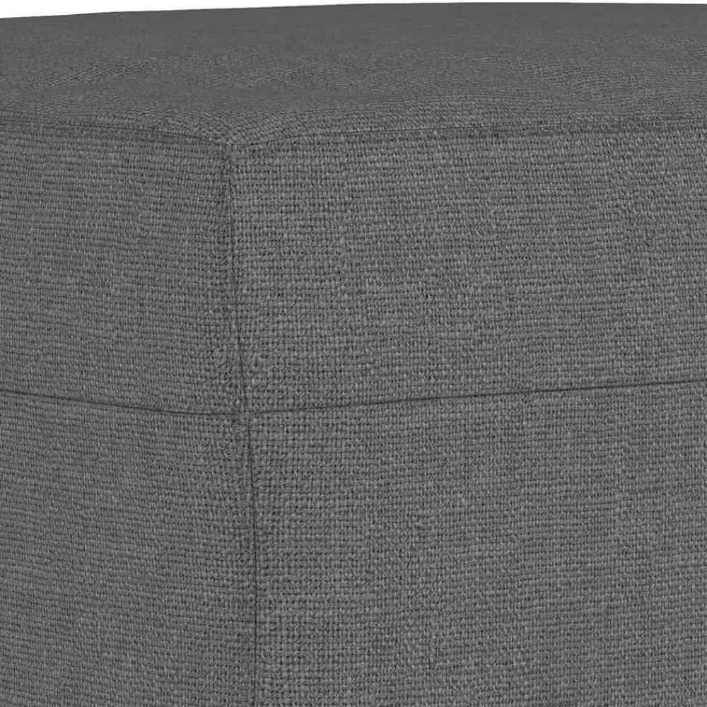 vidaXL Reposapiés de tela 60x50x41 cm Gris oscuro