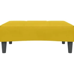vidaXL Reposapiés de terciopelo 77x55x31 cm Amarillo Sale