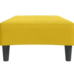 vidaXL Reposapiés de terciopelo 77x55x31 cm Amarillo Sale
