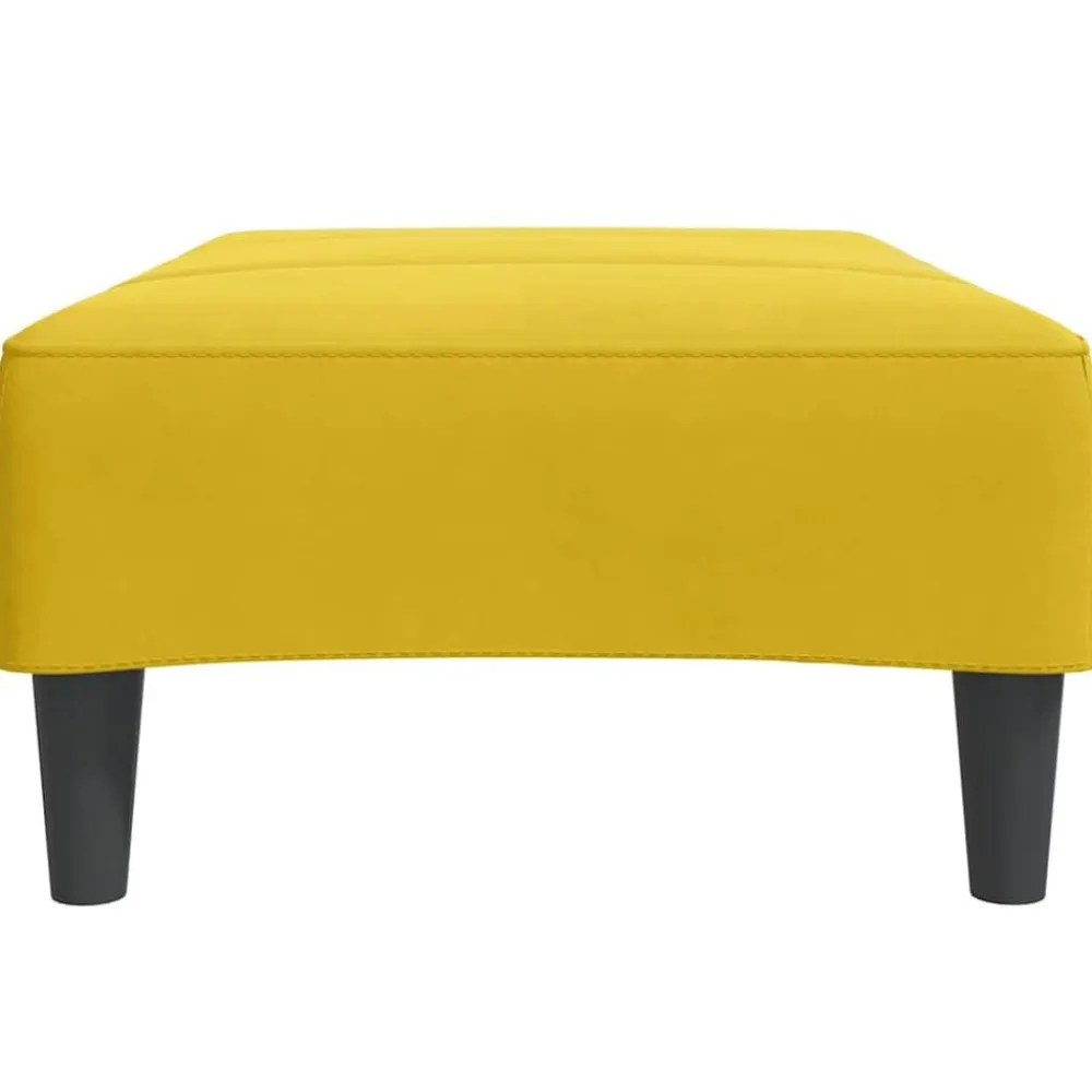 vidaXL Reposapiés de terciopelo 77x55x31 cm Amarillo Sale