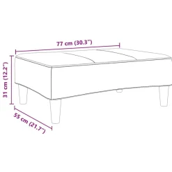 vidaXL Reposapiés de terciopelo 77x55x31 cm Amarillo Sale