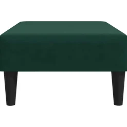 vidaXL Reposapiés de terciopelo 77x55x31 cm Verde oscuro Best