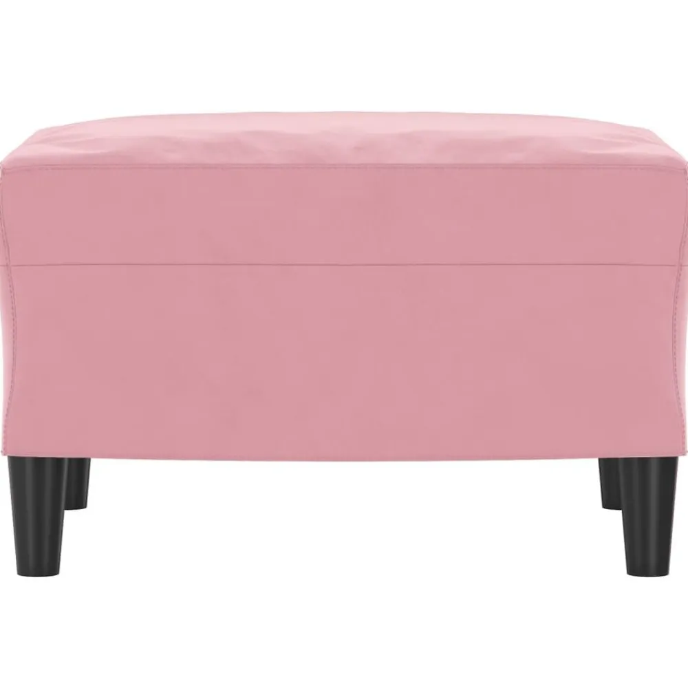 vidaXL Otomanas-Reposapiés de terciopelo 60x50x41 cm