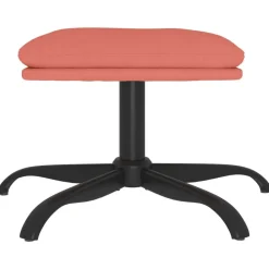 vidaXL Reposapiés de terciopelo 60x60x36 cm Rosa Discount