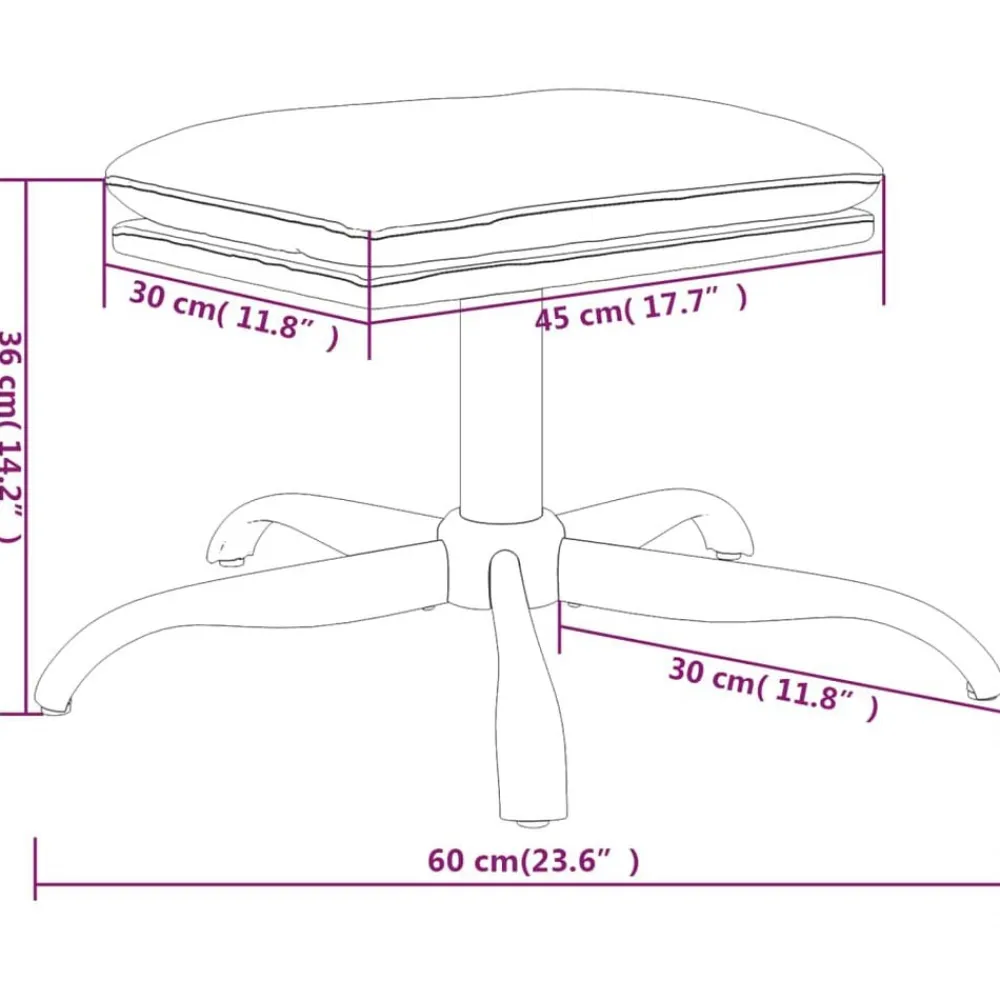 vidaXL Reposapiés de terciopelo 60x60x36 cm Rosa Discount