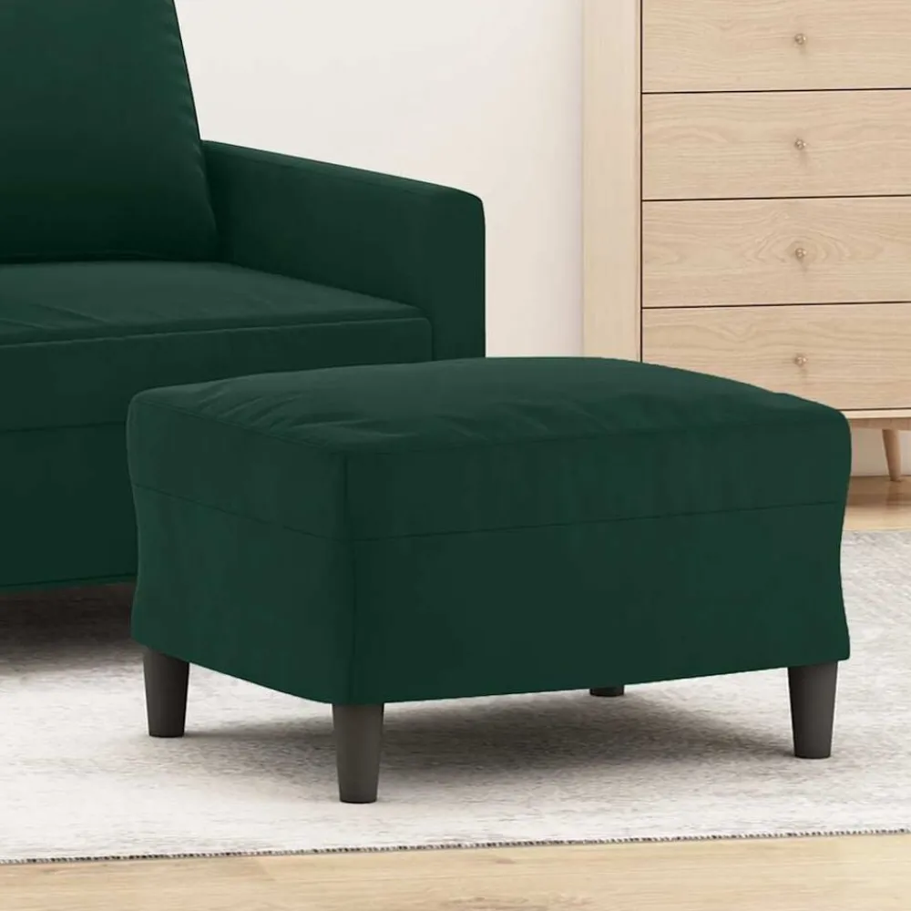 vidaXL Otomanas-Reposapiés de terciopelo 60x50x41 cm
