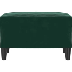 vidaXL Otomanas-Reposapiés de terciopelo 60x50x41 cm