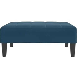 vidaXL Reposapiés de terciopelo 77x55x31 cm Azul Sale