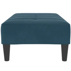vidaXL Reposapiés de terciopelo 77x55x31 cm Azul Sale