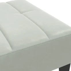 vidaXL Reposapiés de terciopelo 77x55x31 cm Gris claro Outlet