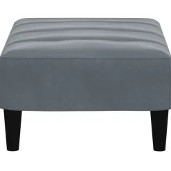 vidaXL Reposapiés de terciopelo 77x55x31 cm Gris oscuro Sale