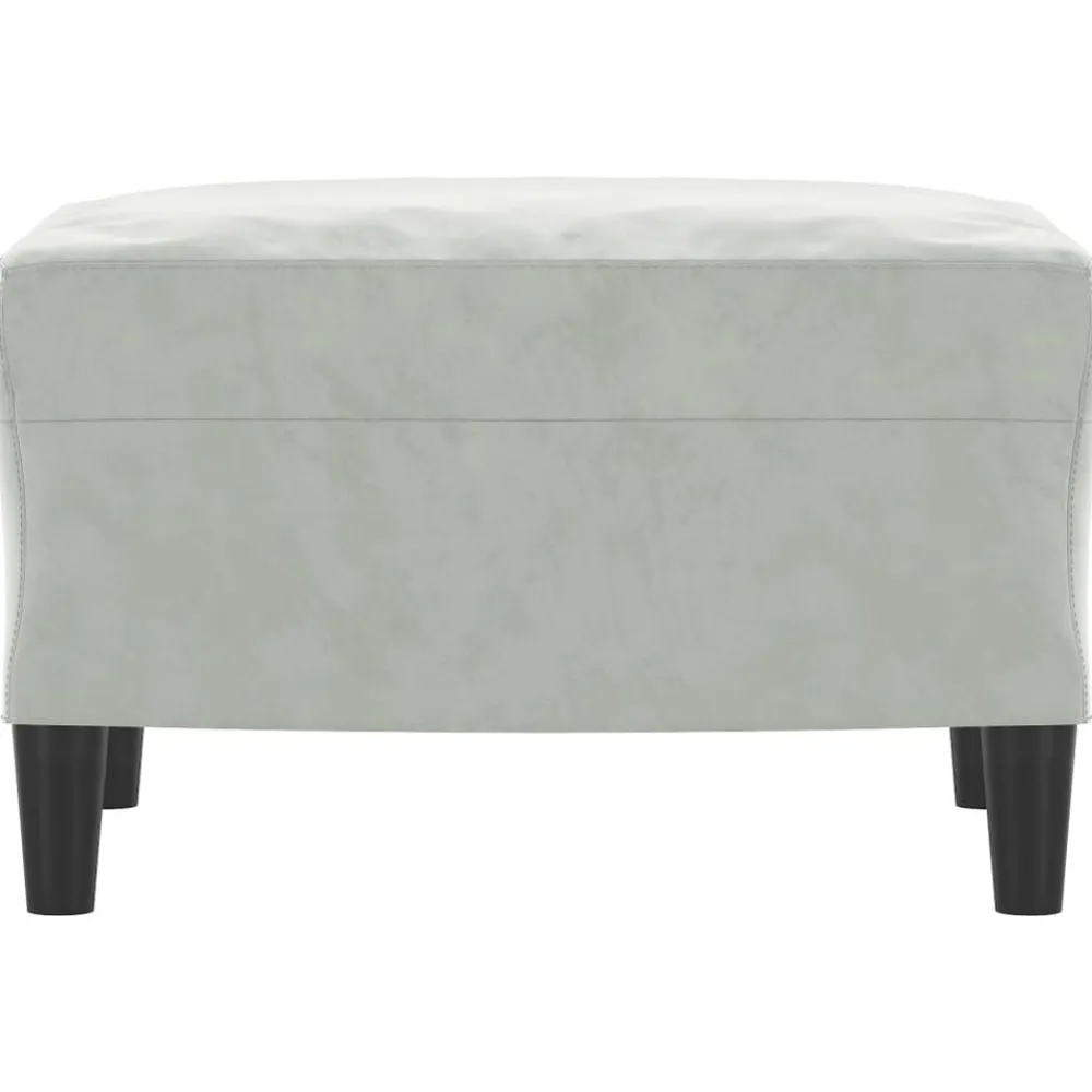 vidaXL Otomanas-Reposapiés de terciopelo 60x50x41 cm