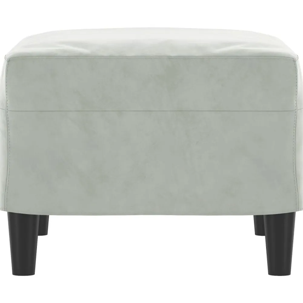 vidaXL Otomanas-Reposapiés de terciopelo 60x50x41 cm