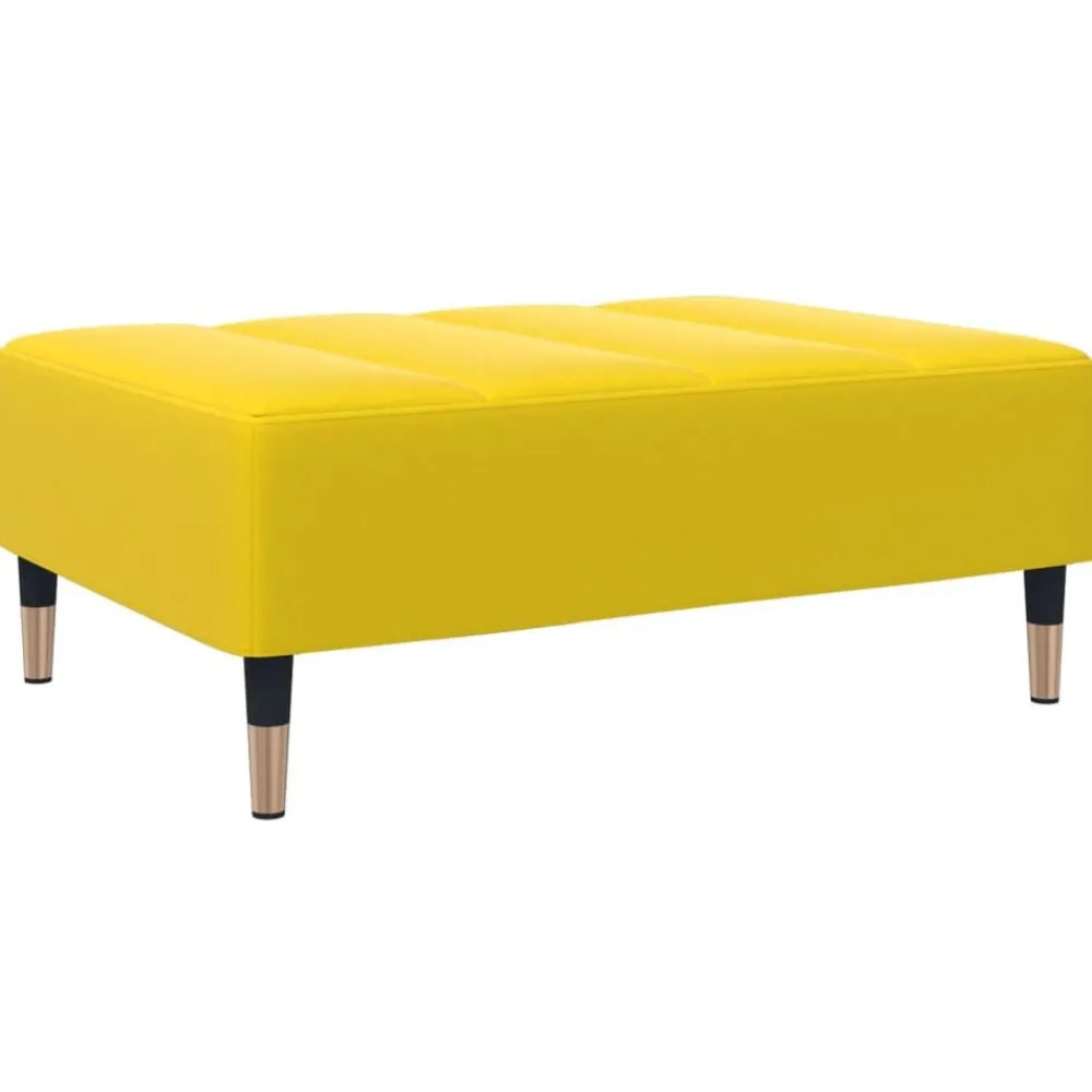 vidaXL Otomanas-Reposapiés de terciopelo 77x55x31 cm