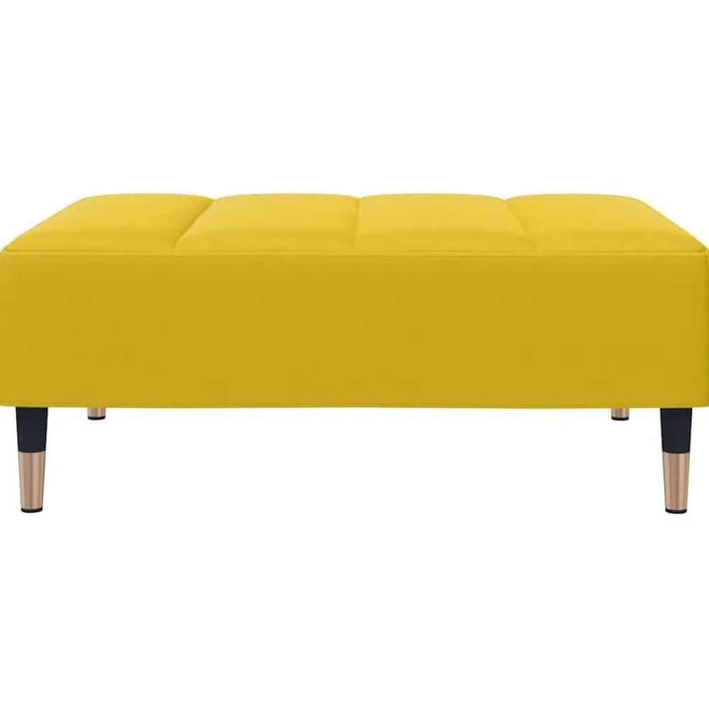 vidaXL Otomanas-Reposapiés de terciopelo 77x55x31 cm