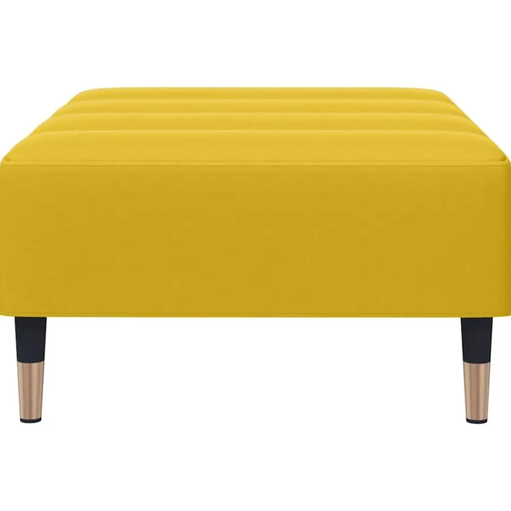 vidaXL Otomanas-Reposapiés de terciopelo 77x55x31 cm
