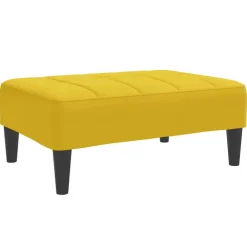 vidaXL Reposapiés de terciopelo 77x55x31 cm Amarillo Discount