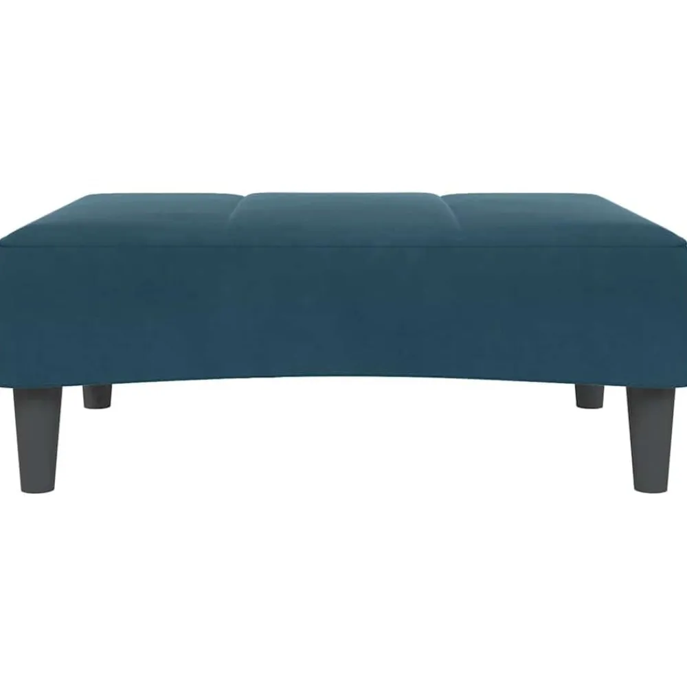 vidaXL Otomanas-Reposapiés de terciopelo 77x55x31 cm