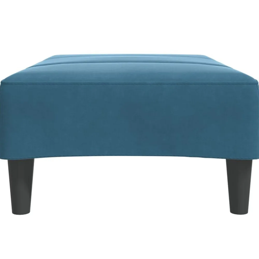 vidaXL Otomanas-Reposapiés de terciopelo 77x55x31 cm
