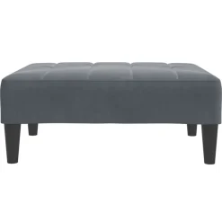 vidaXL Reposapiés de terciopelo 77x55x31 cm Gris oscuro Sale