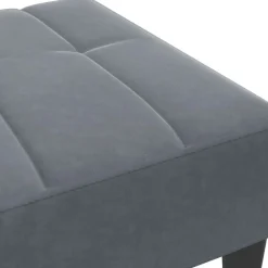 vidaXL Reposapiés de terciopelo 77x55x31 cm Gris oscuro Sale